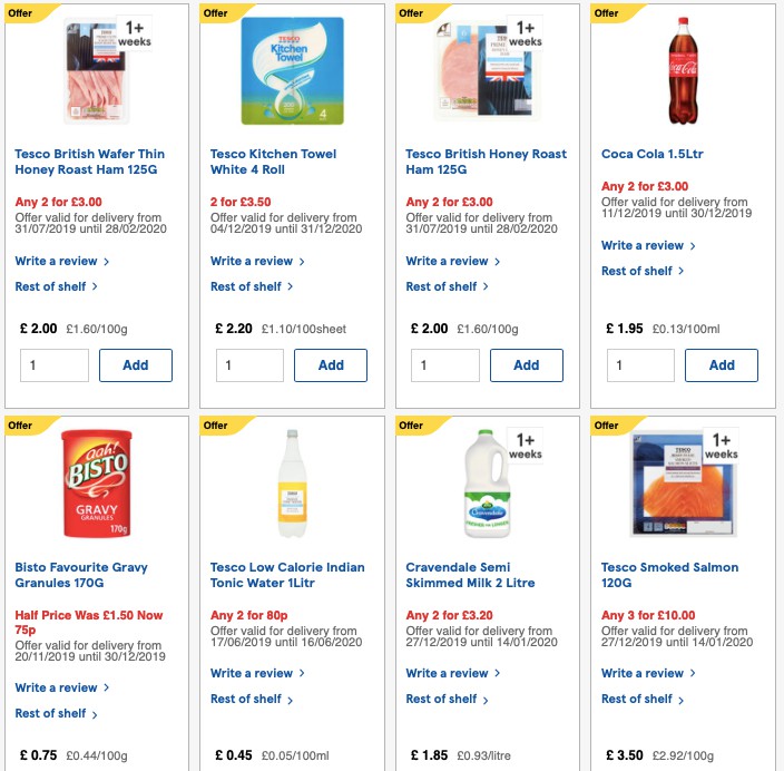 TESCO Offers from 27 December