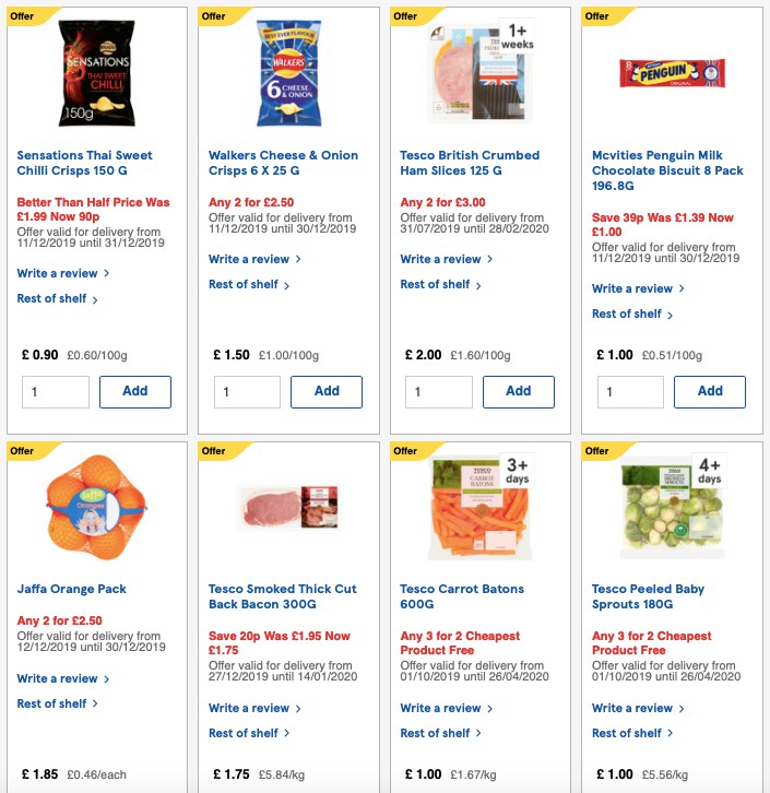 TESCO Offers from 27 December