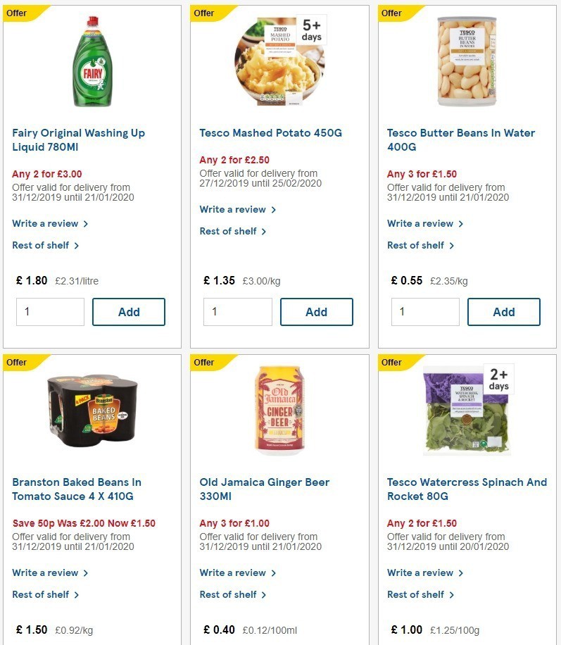 TESCO Offers from 8 January