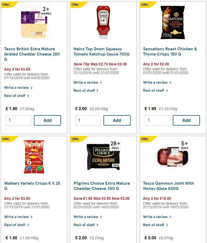 TESCO Offers from 8 January