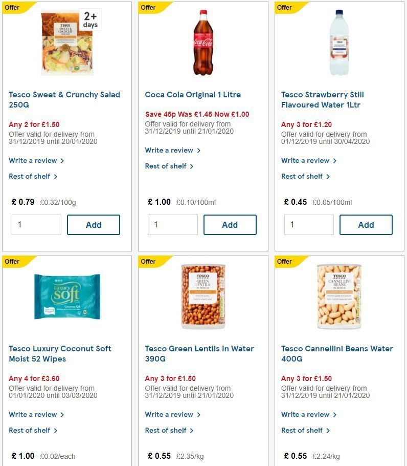 TESCO Offers from 8 January