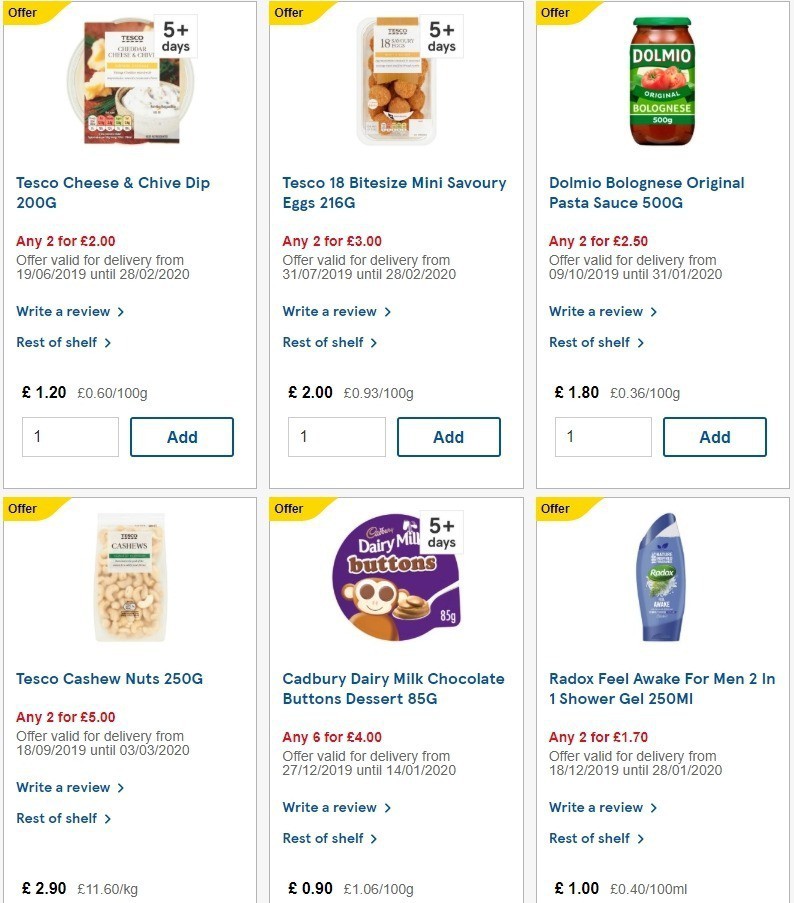 TESCO Offers from 8 January