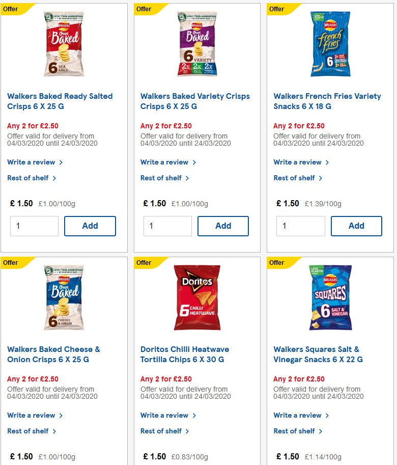 TESCO Offers from 4 March