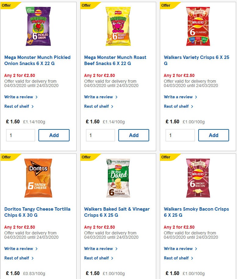 TESCO Offers from 4 March