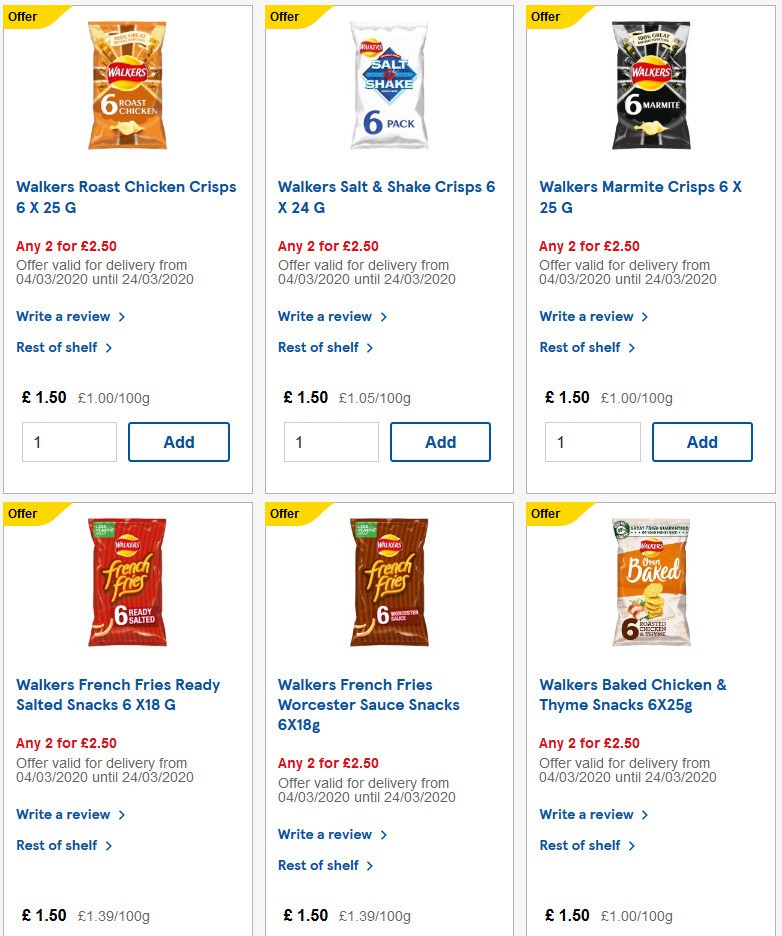 TESCO Offers from 4 March