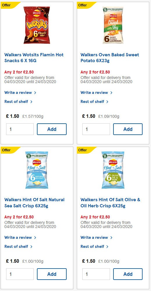 TESCO Offers from 4 March