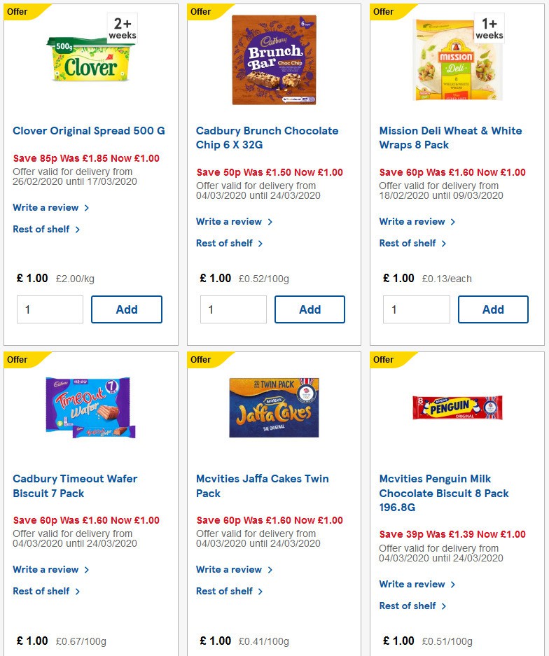 TESCO Offers from 4 March