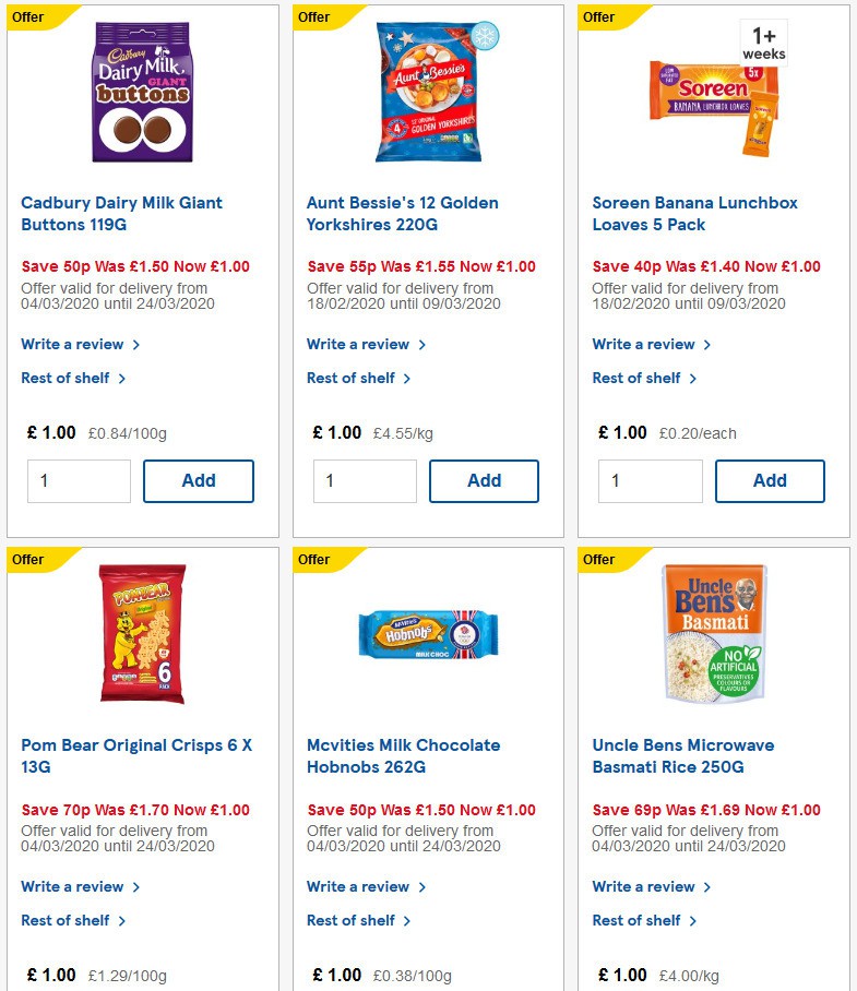 TESCO Offers from 4 March