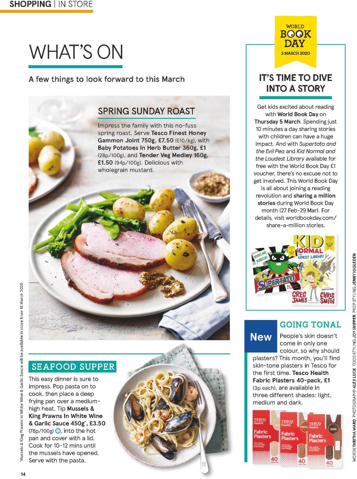 TESCO March Magazine Offers from 1 March