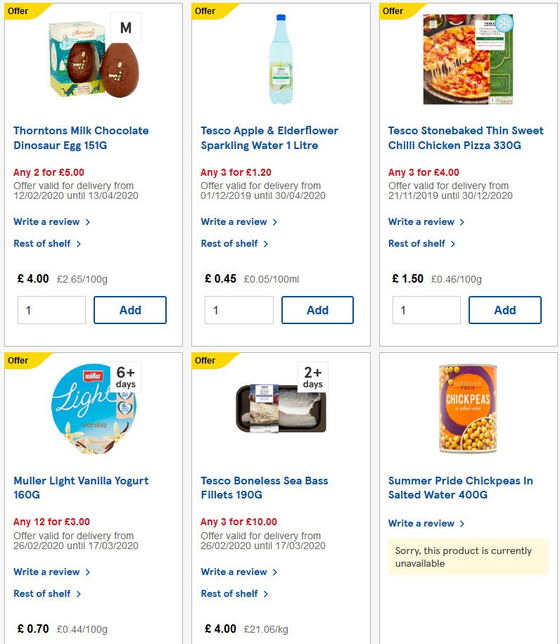 TESCO Offers from 11 March