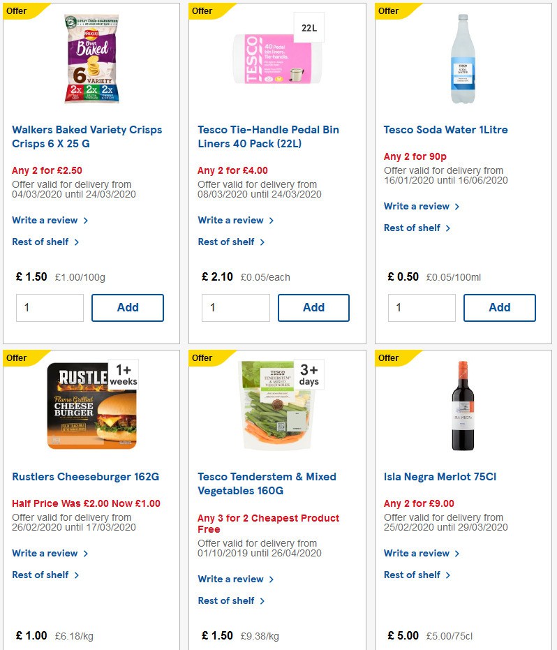 TESCO Offers from 11 March