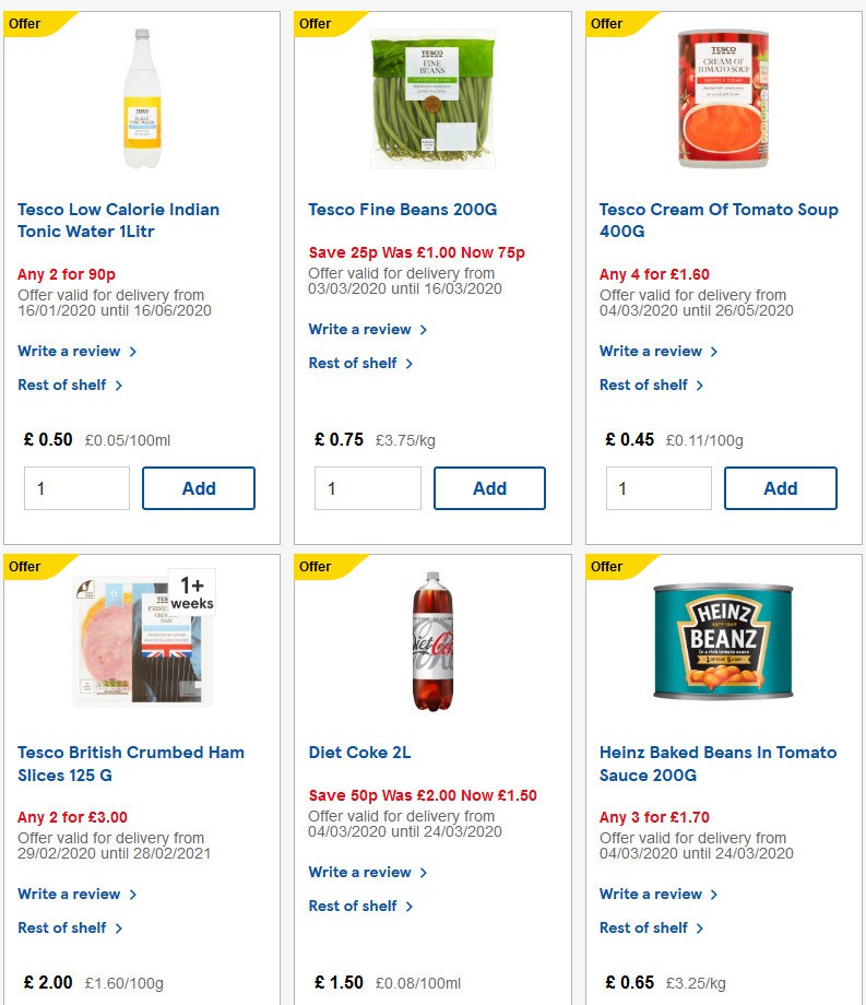 TESCO Offers from 11 March