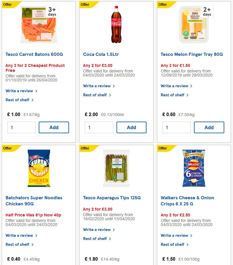 TESCO Offers from 11 March