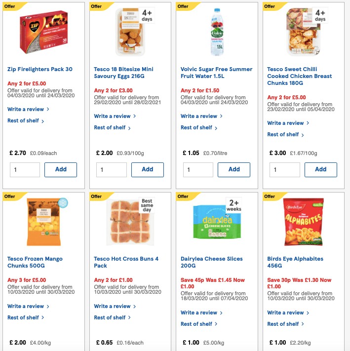 TESCO Offers from 18 March