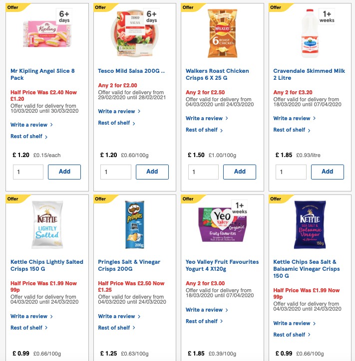 TESCO Offers from 18 March