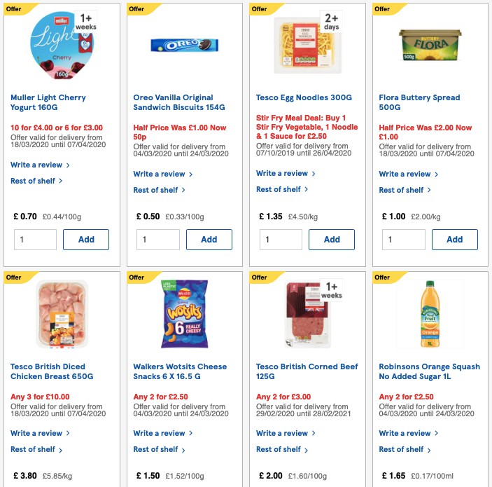 TESCO Offers from 18 March