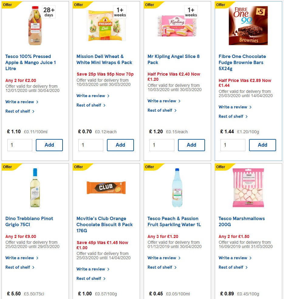 TESCO Offers from 24 March