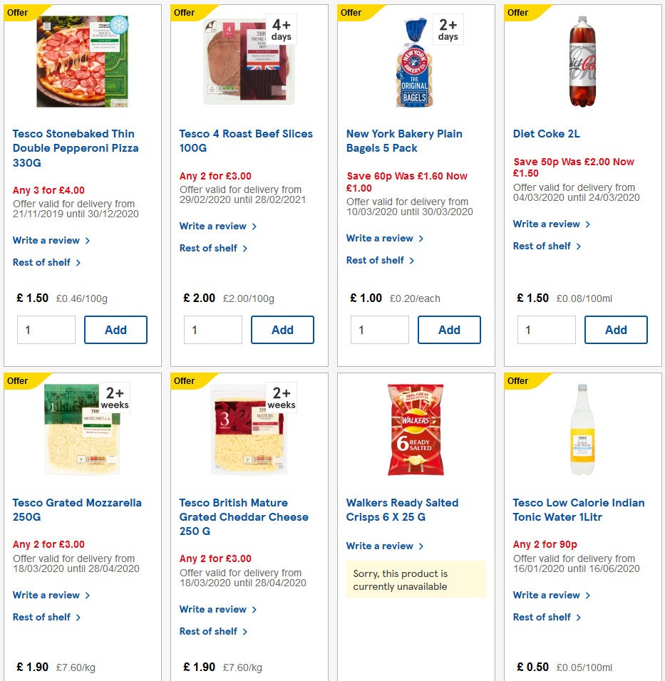 TESCO Offers from 24 March