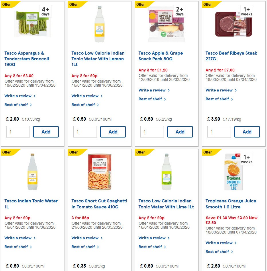 TESCO Offers from 24 March