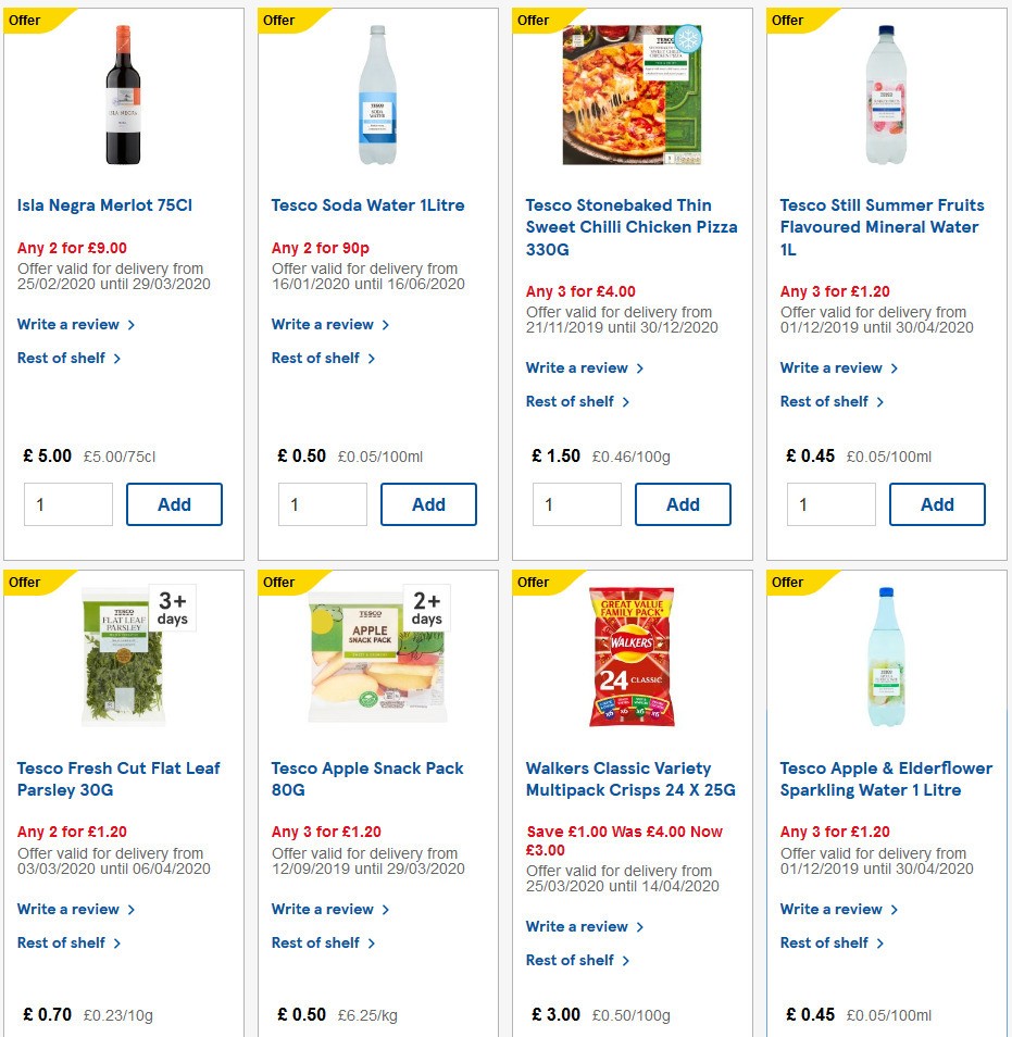 TESCO Offers from 24 March