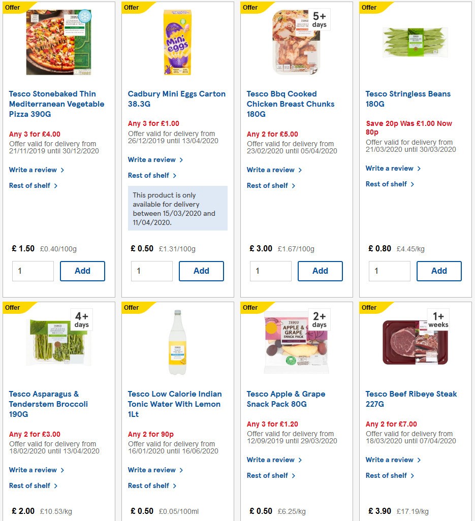 TESCO Offers from 24 March