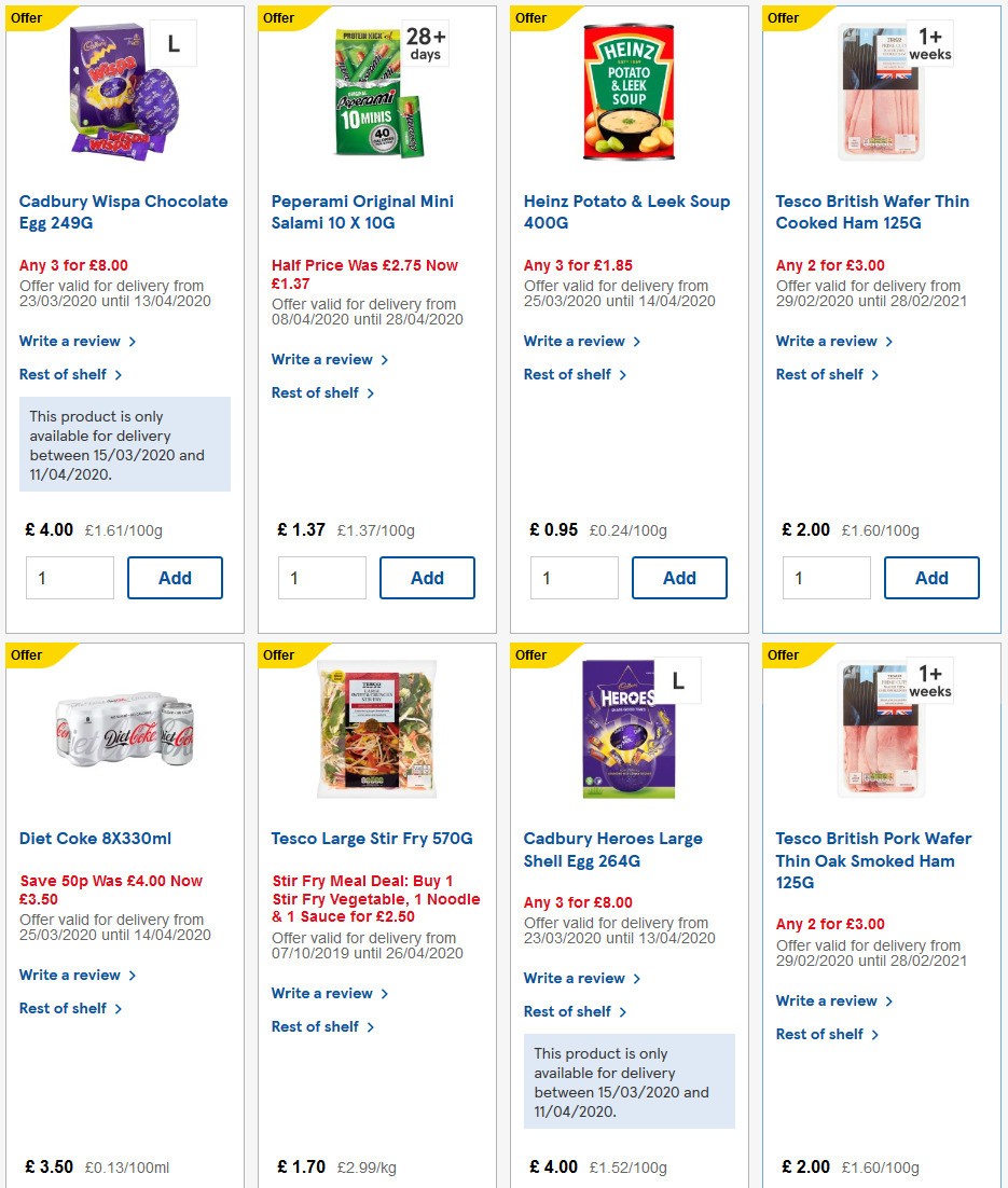 TESCO Offers from 8 April