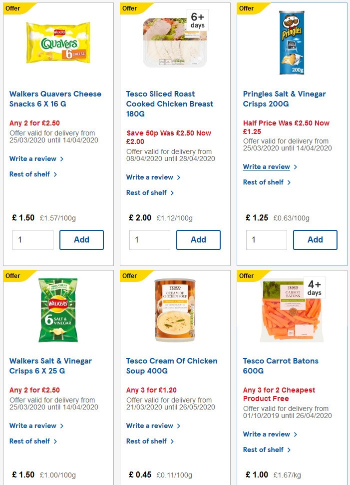 TESCO Offers from 8 April