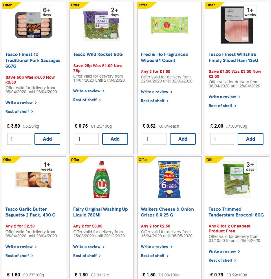 TESCO Offers from 22 April