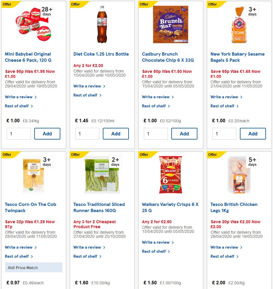 TESCO Offers from 29 April