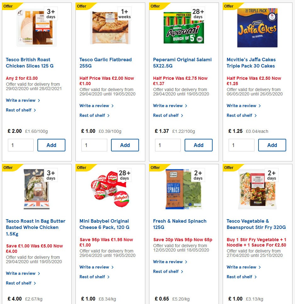 TESCO Offers from 13 May