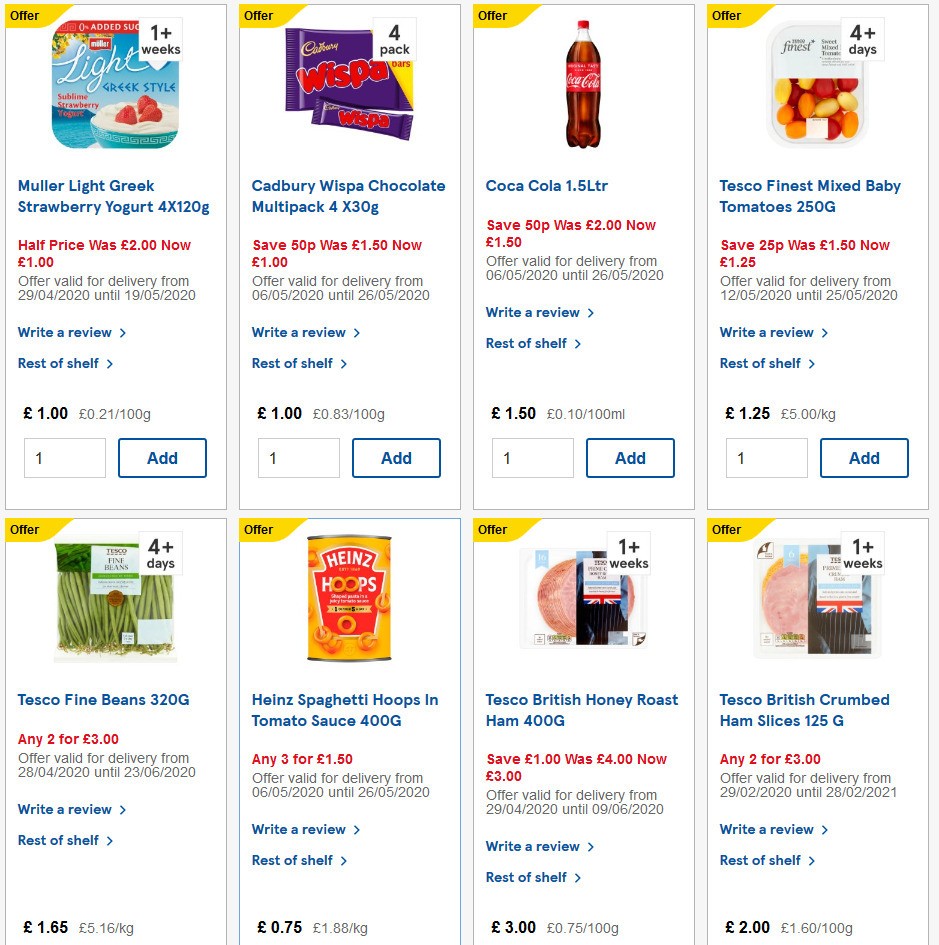 TESCO Offers from 13 May