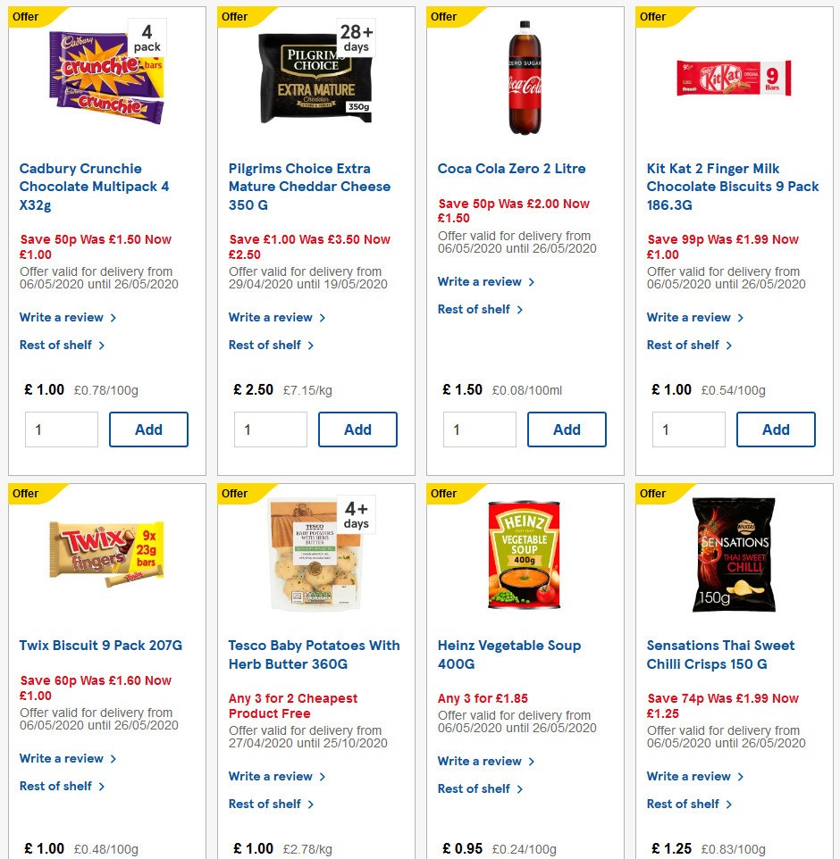 TESCO Offers from 13 May