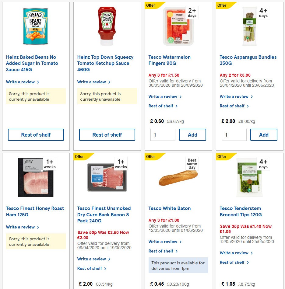 TESCO Offers from 13 May