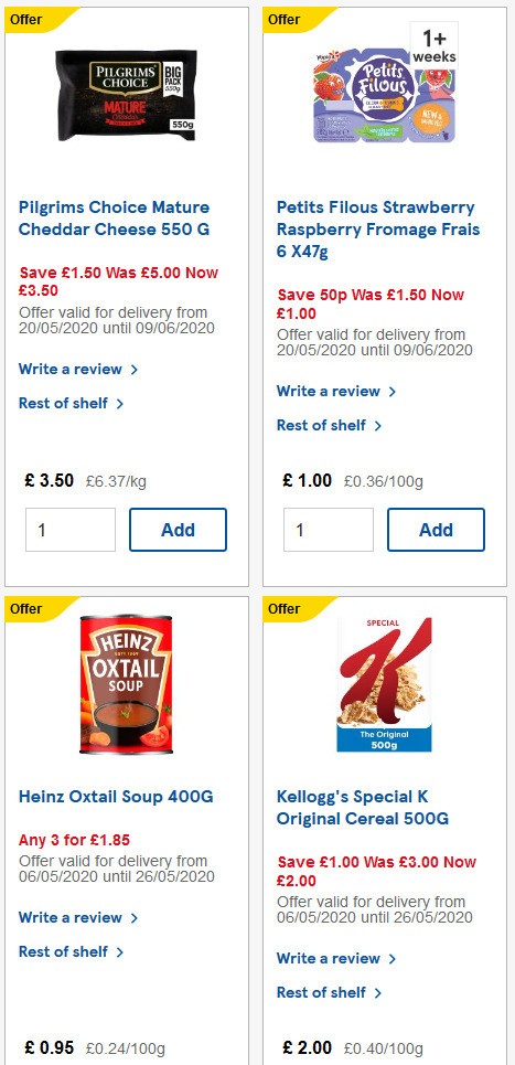 TESCO Offers from 20 May