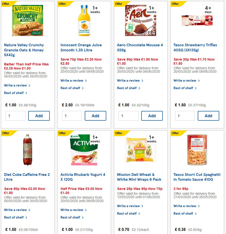 TESCO Offers from 20 May