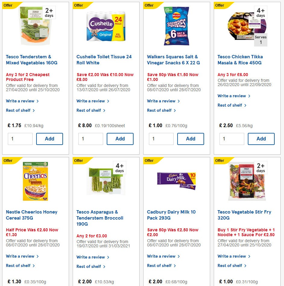 TESCO Offers from 22 July