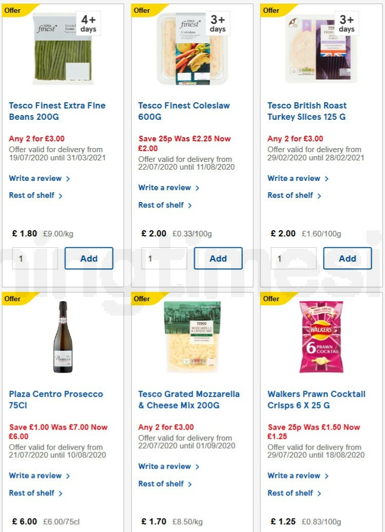 TESCO Offers from 29 July