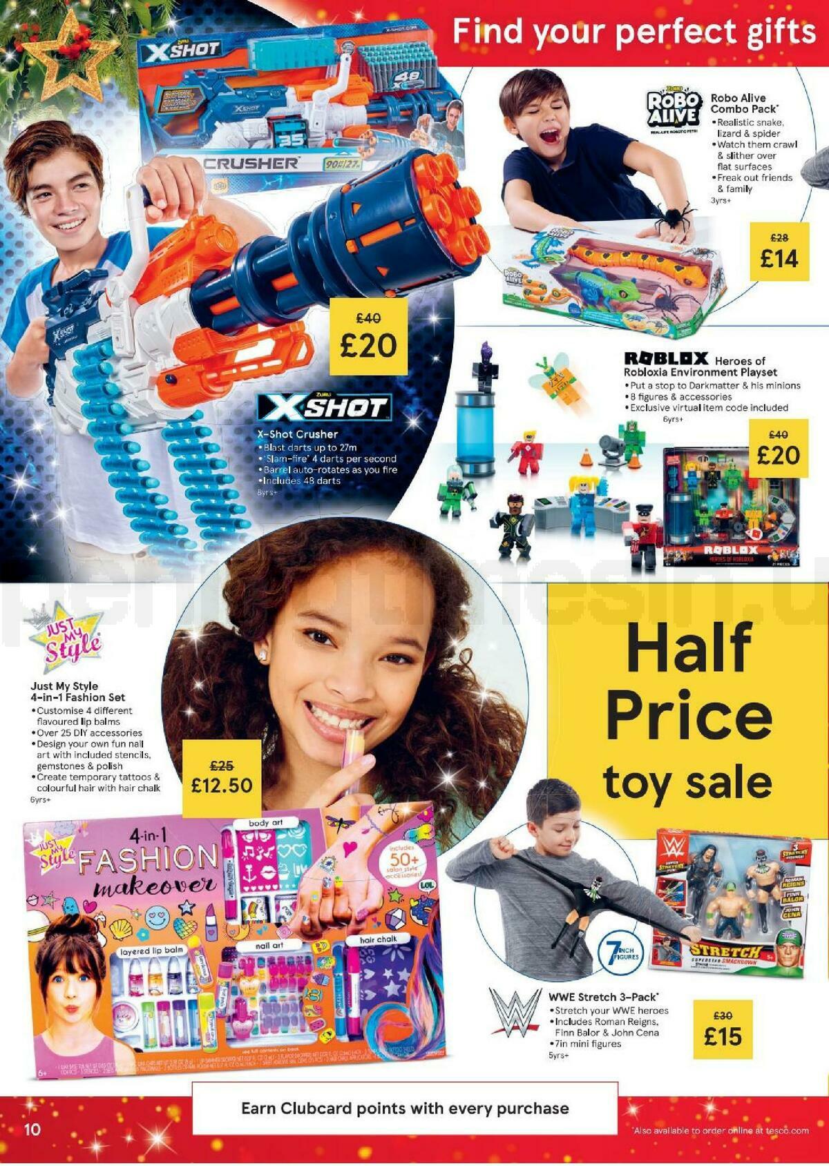 TESCO Tesco Half Price Toy Sale Leaflet Offers from 2 October