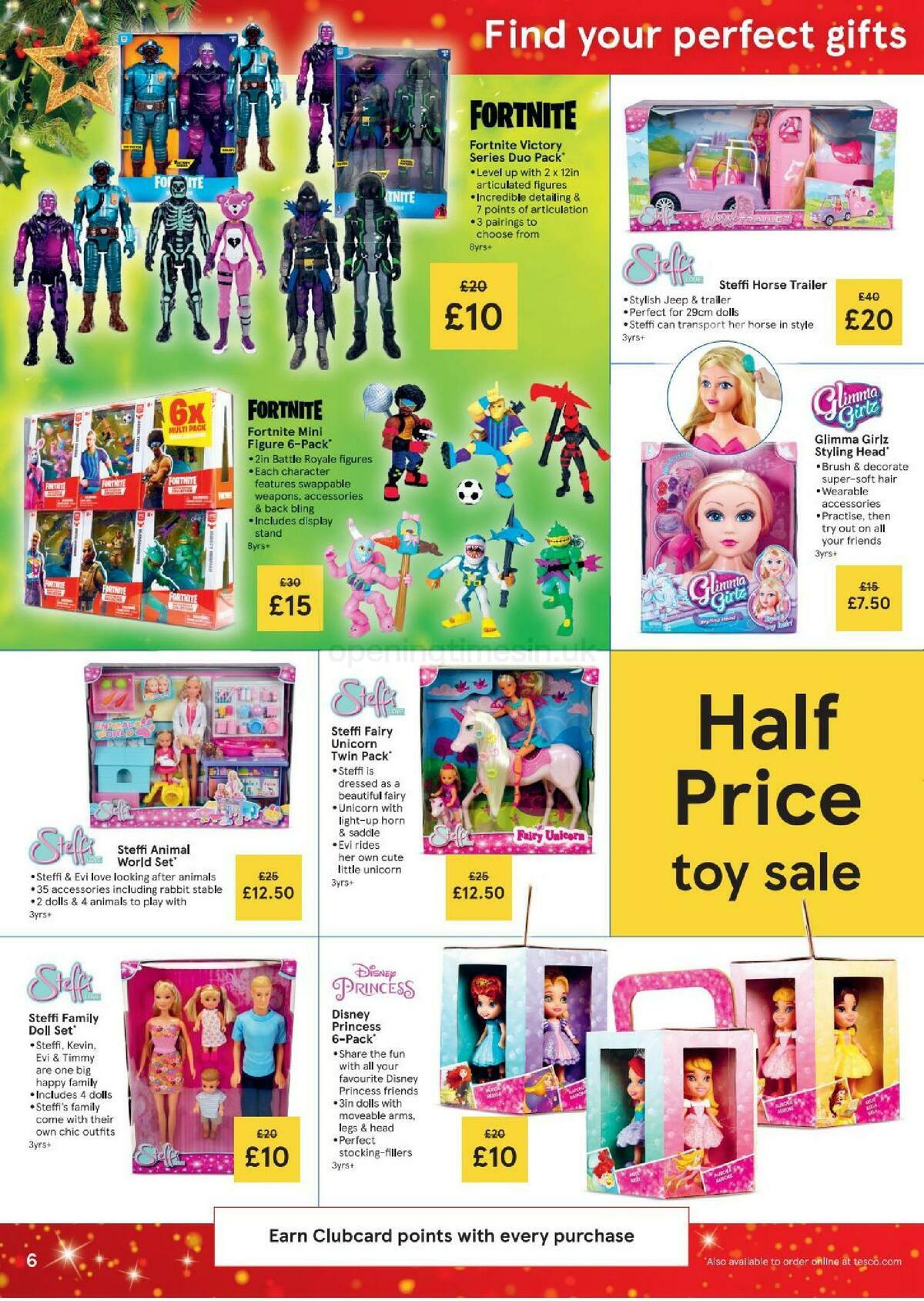 TESCO Tesco Half Price Toy Sale Leaflet Offers from 2 October