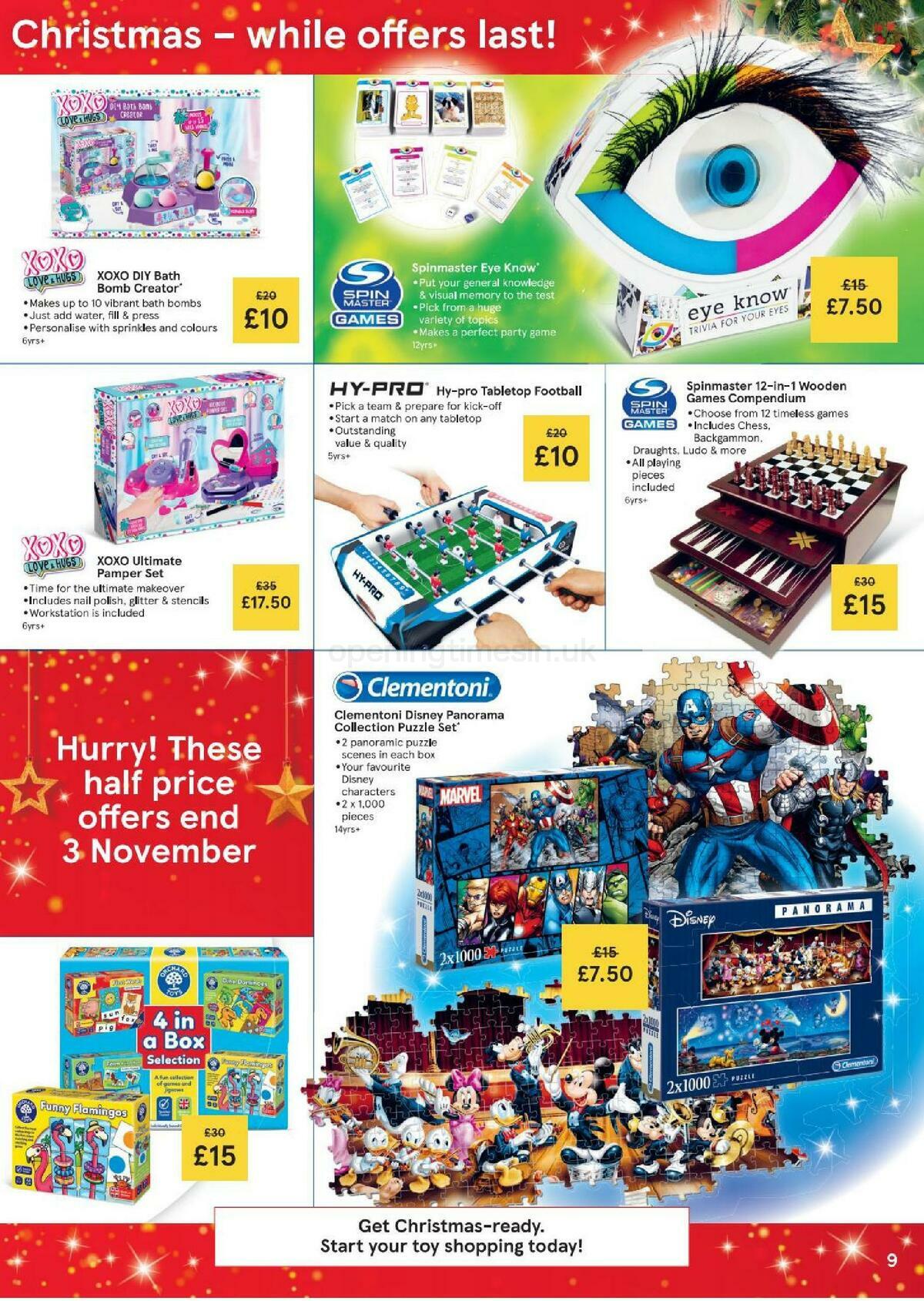 TESCO Tesco Half Price Toy Sale Leaflet Offers from 2 October