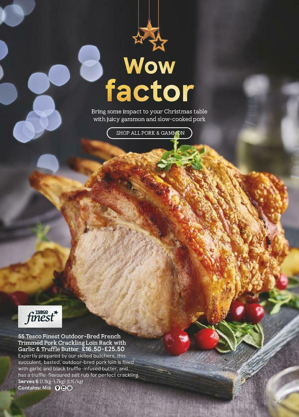 TESCO Festive Food To Order Offers from 19 October