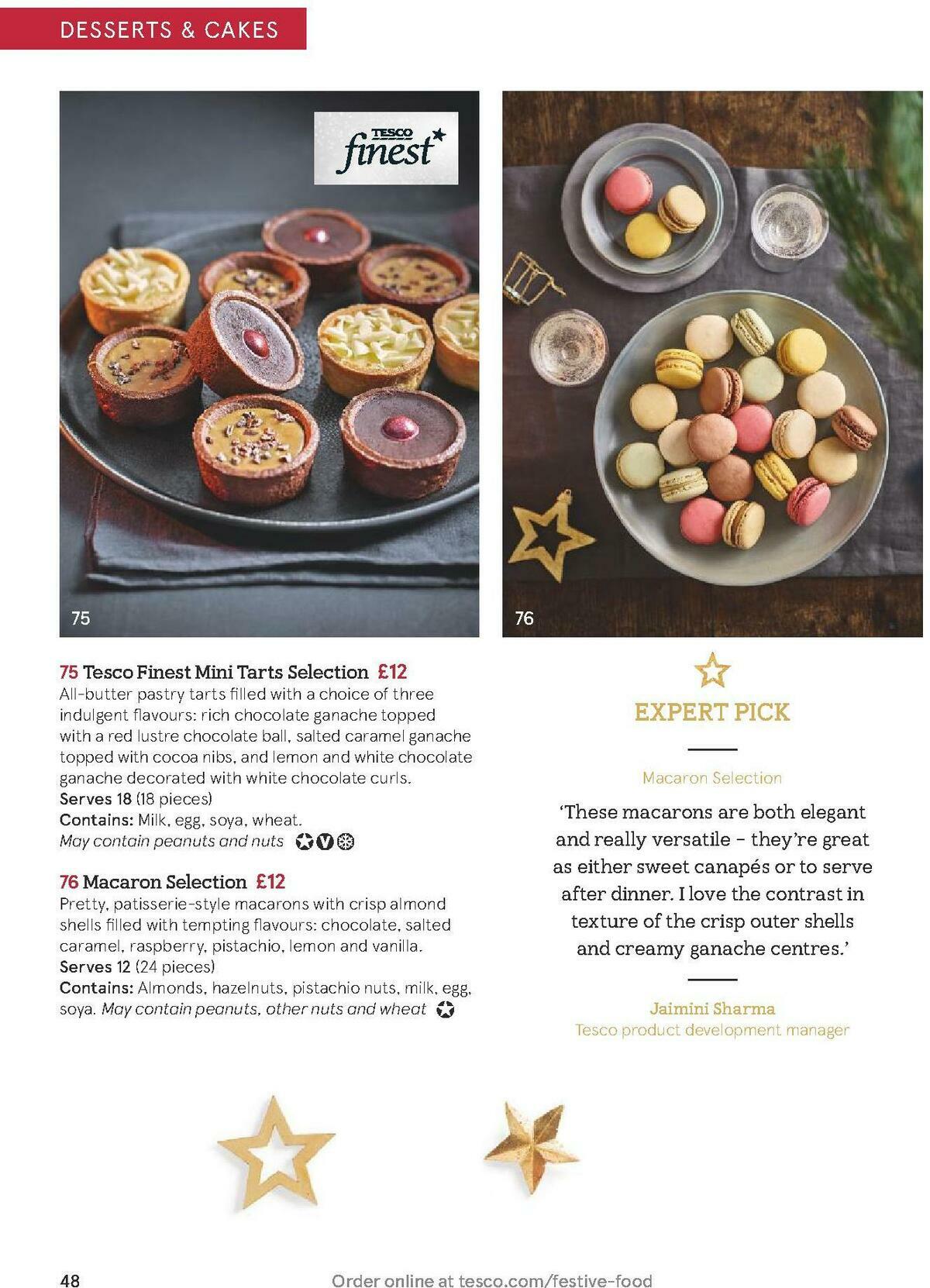 TESCO Festive Food To Order Offers from 19 October