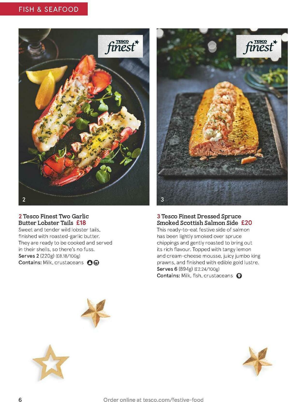 TESCO Festive Food To Order Offers from 19 October