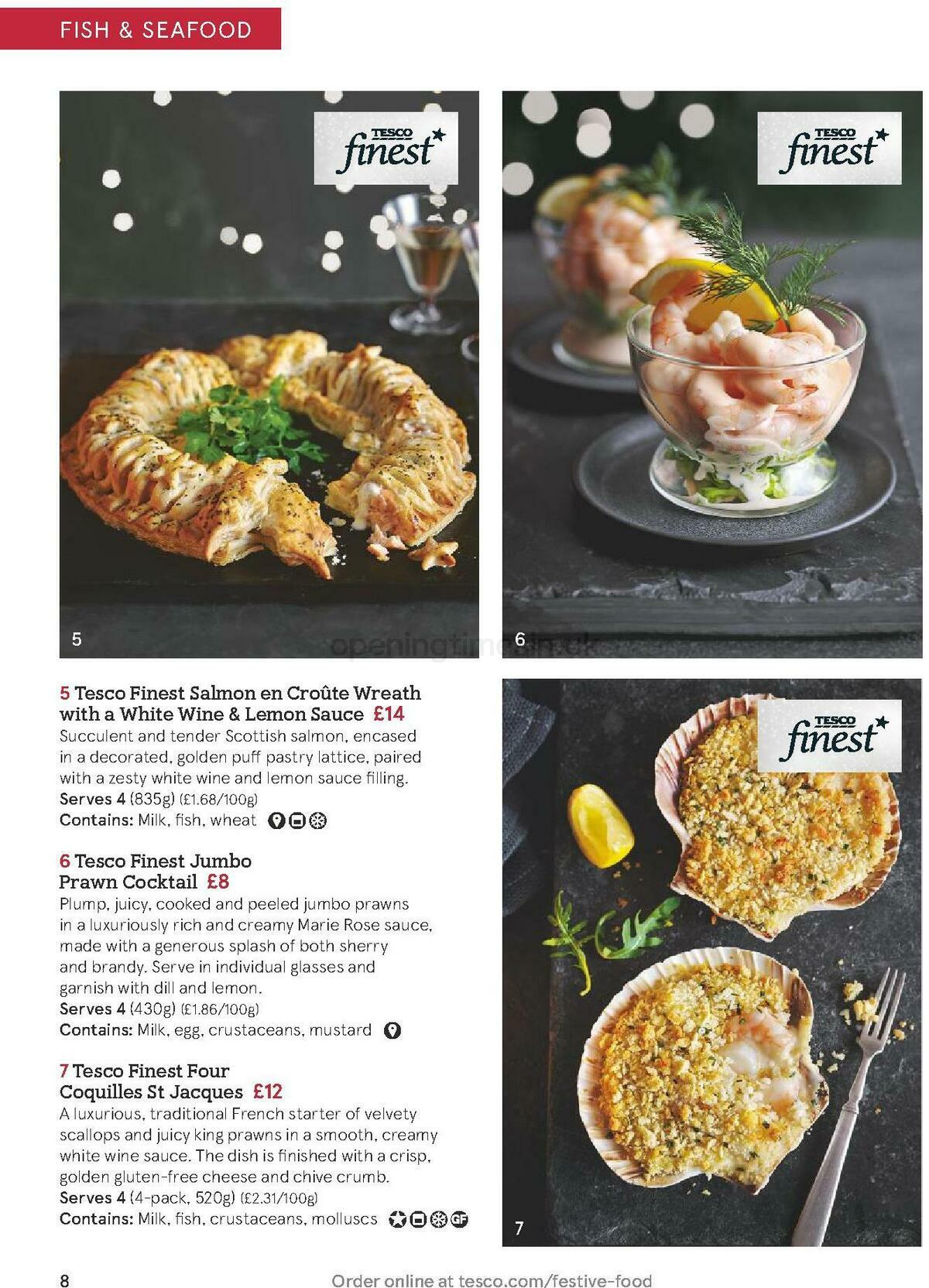 TESCO Festive Food To Order Offers from 19 October