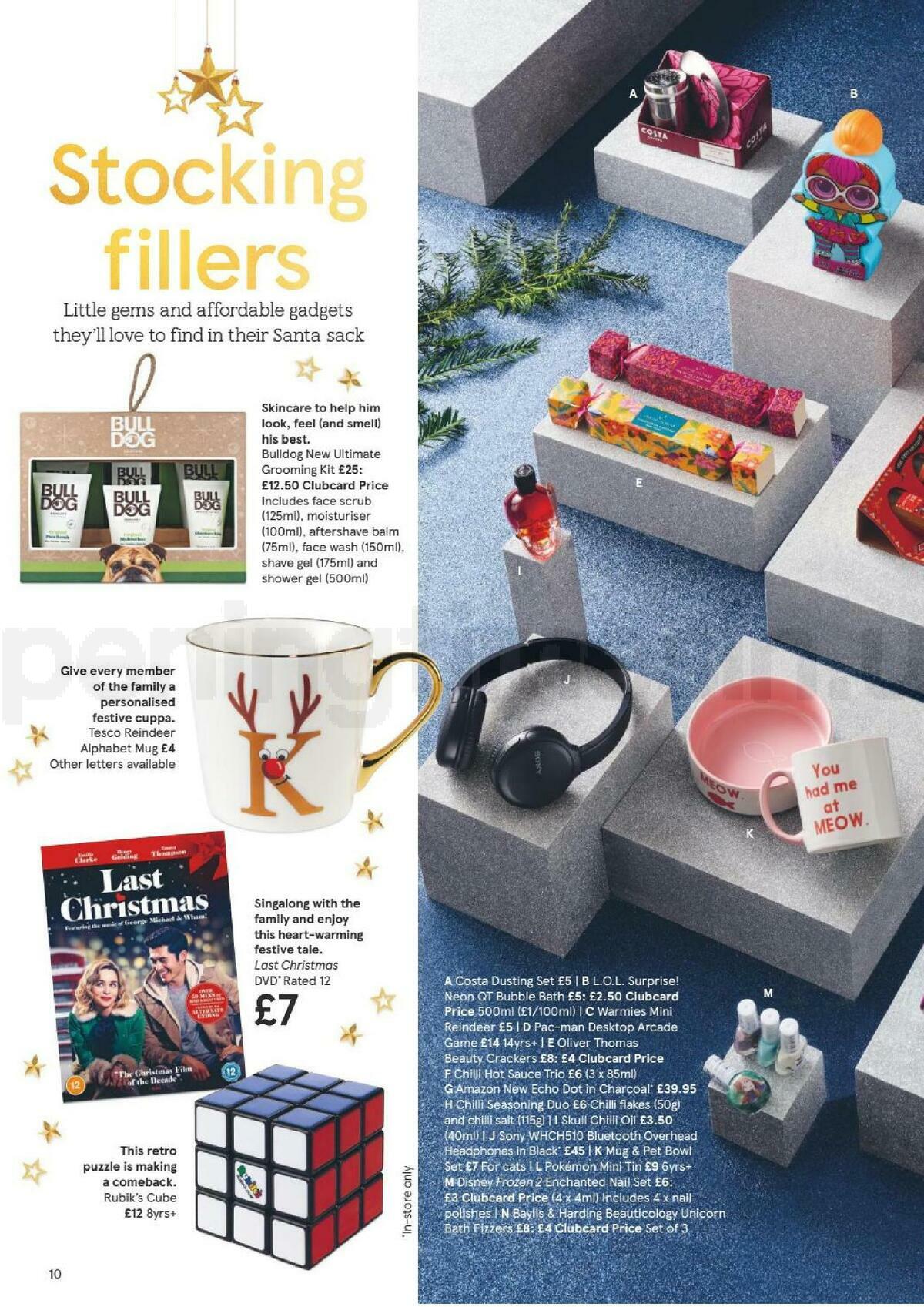 TESCO Christmas Gift Guide 2020 Offers from 30 October