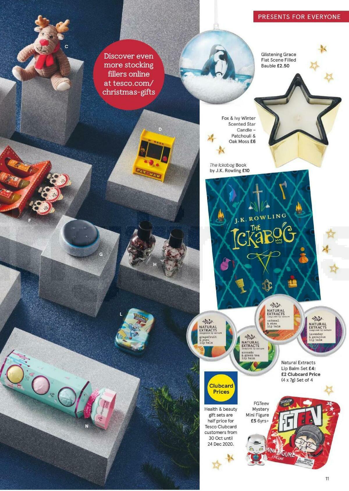 TESCO Christmas Gift Guide 2020 Offers from 30 October