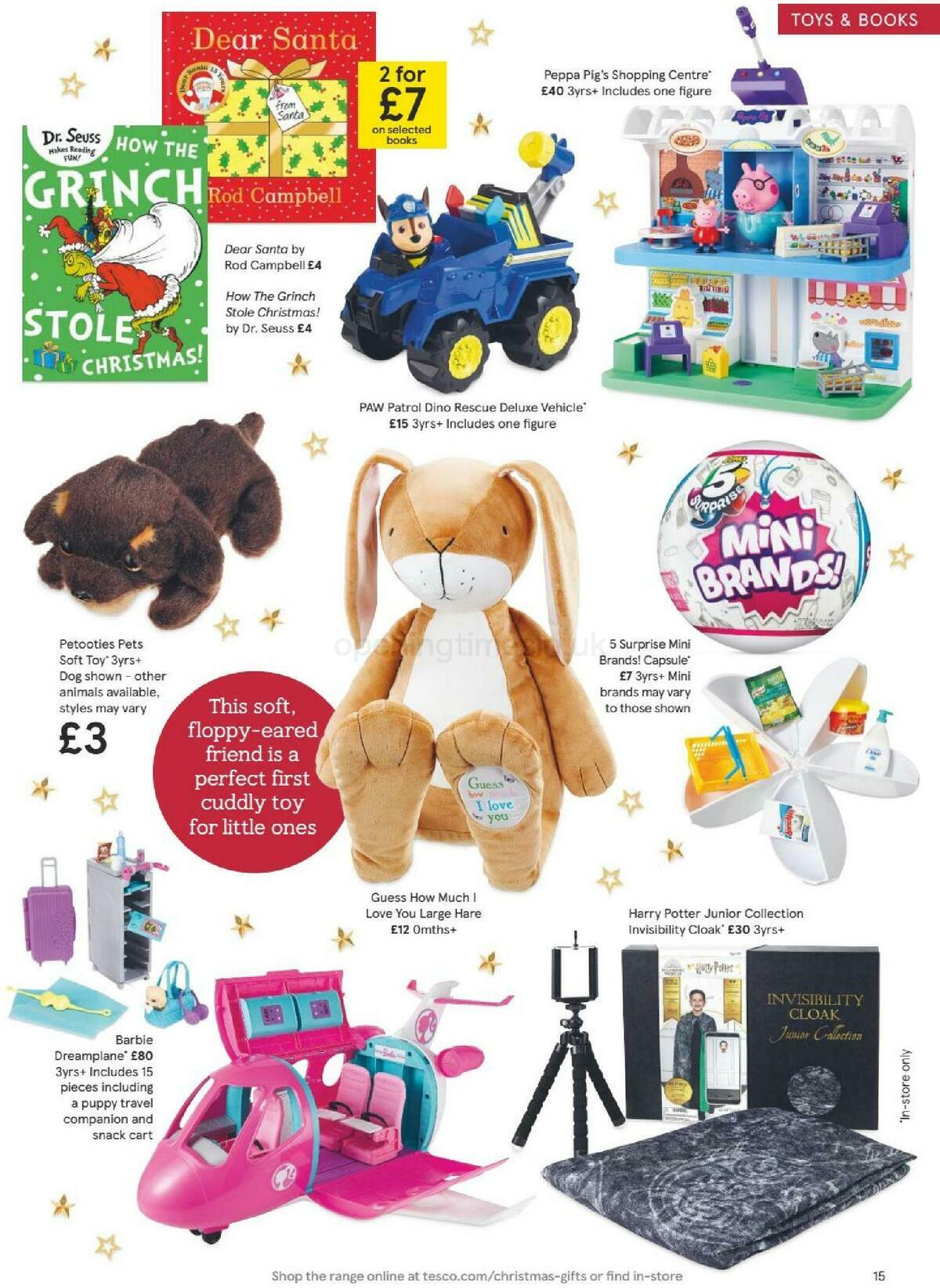 TESCO Christmas Gift Guide 2020 Offers from 30 October