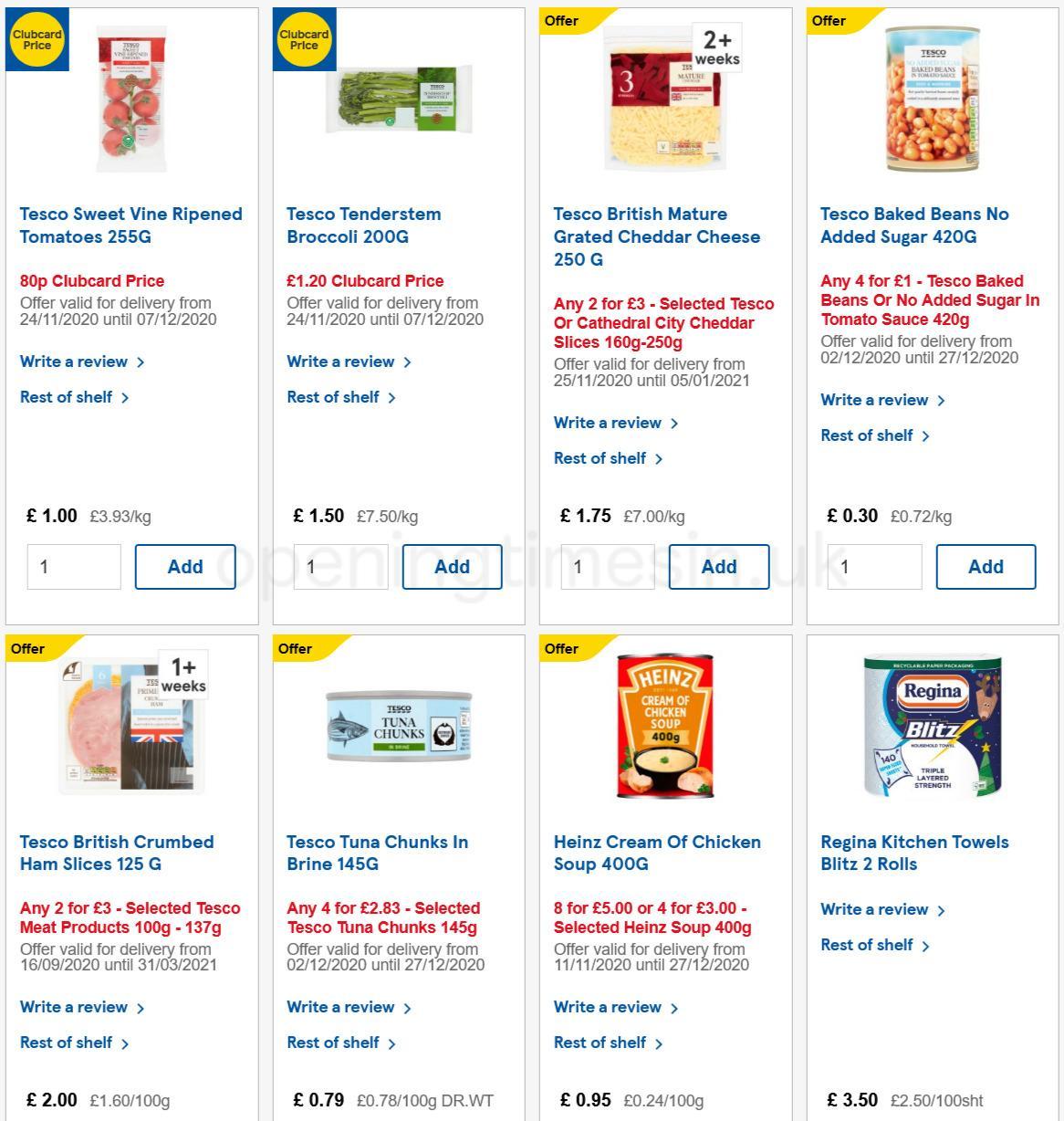 TESCO Offers from 2 December