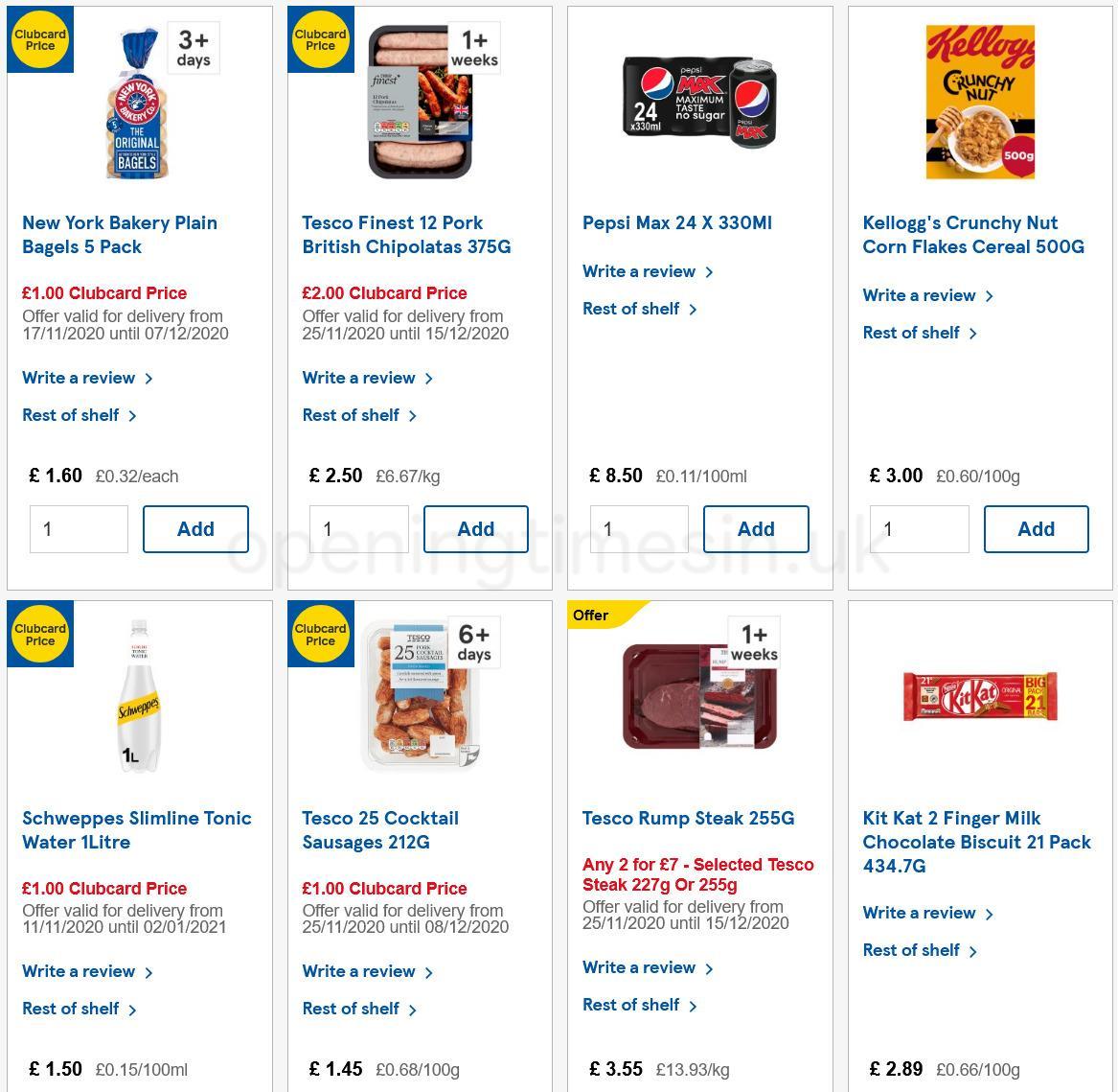 TESCO Offers from 2 December