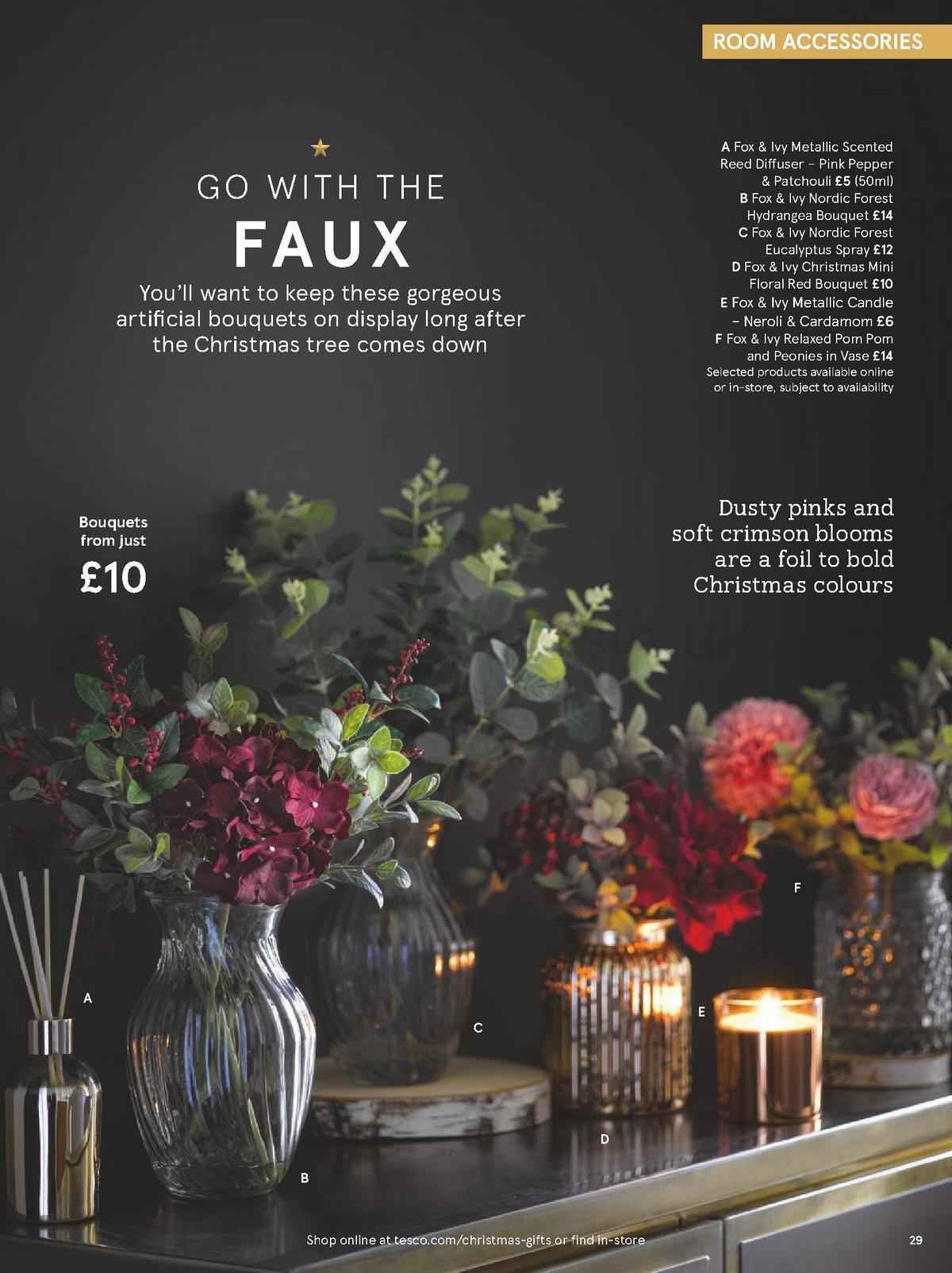 TESCO Christmas at Home Brochure Offers from 1 December